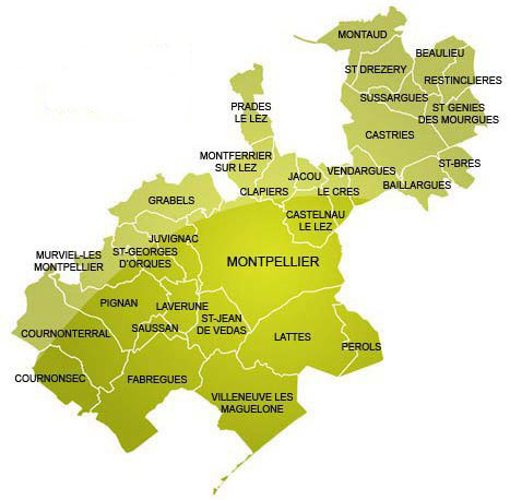 montpellier 31 communes